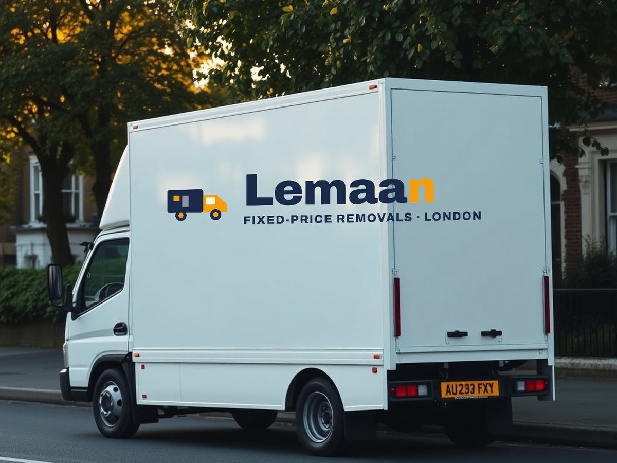 Lemaan removals van on a London street